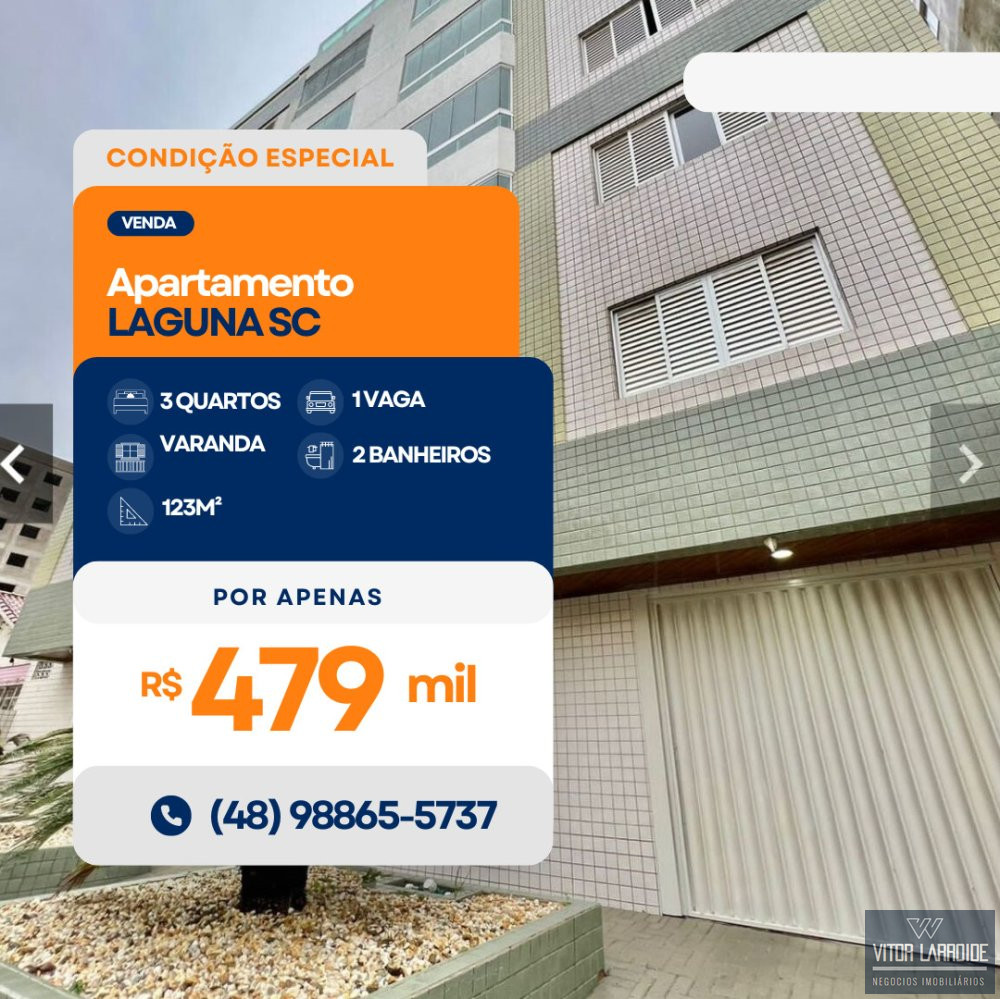 Apartamento  venda  no Mar Grosso - Laguna, SC. Imveis